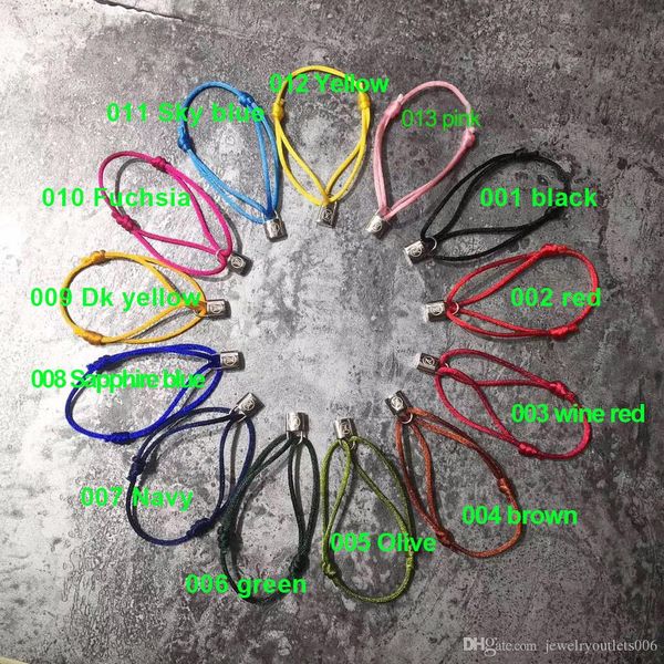 handmade rope with silver lock bracelet charm titanium stainless steel many colors rope jewelry, Black
handmade rope with silver lock bracelet charm titanium stainless steel many colors rope jewelry, Black