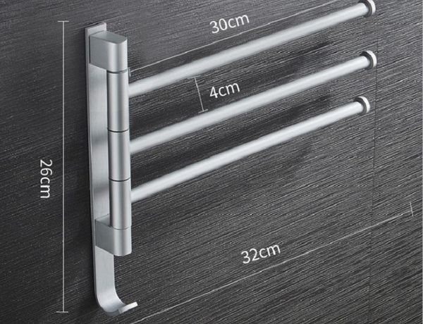 2020 non punching space aluminum towel rack can rotate multi pole bathroom towel bar hardware pendant shelf tr05
2020 non punching space aluminum towel rack can rotate multi pole bathroom towel bar hardware pendant shelf tr05