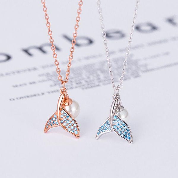 s925 sterling silver necklace female pearl mermaid tail necklace korean female models dolphin tail fashion simple clavicle chain
s925 sterling silver necklace female pearl mermaid tail necklace korean female models dolphin tail fashion simple clavicle chain