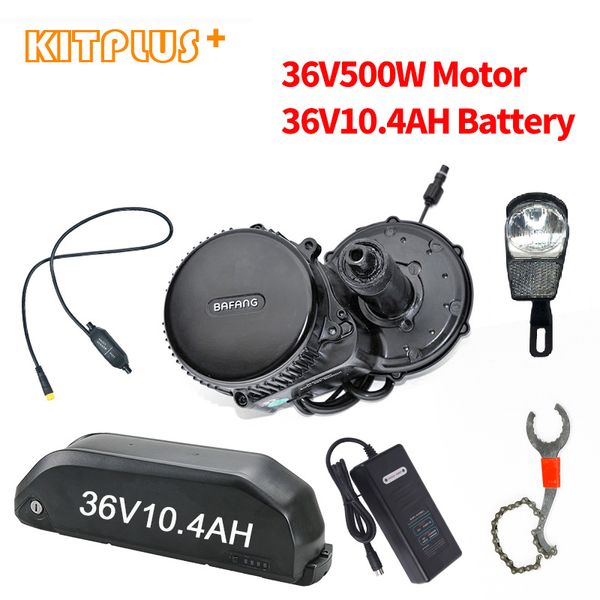 Image of Bafang BBS02 500W 36V E-bike Kit 8fun Motor Bicycle Engine Battery 10.4AH Electric Bike