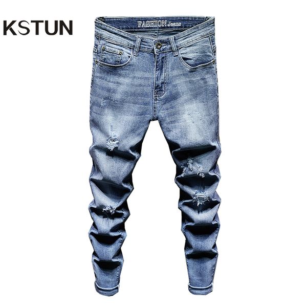 mens ripped jeans slim fit light blue stretch fashion high street jeans destroyed frayed hip hop male casual denim pants
mens ripped jeans slim fit light blue stretch fashion high street jeans destroyed frayed hip hop male casual denim pants