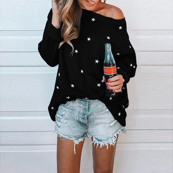 t-shirt women long sleeve shirt women round neck long sleeve star print side split pullover t-shirt plus print sweatshirts, Black;blue
t-shirt women long sleeve shirt women round neck long sleeve star print side split pullover t-shirt plus print sweatshirts, Black;blue