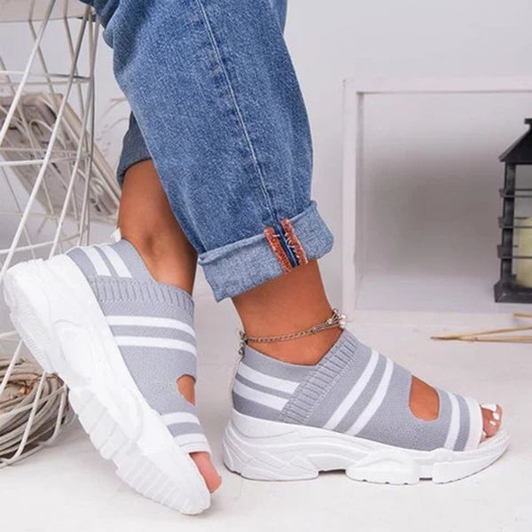 woman platform sandals slip on shoes anti-slip walking knitting sock sneakers a66, Black
woman platform sandals slip on shoes anti-slip walking knitting sock sneakers a66, Black