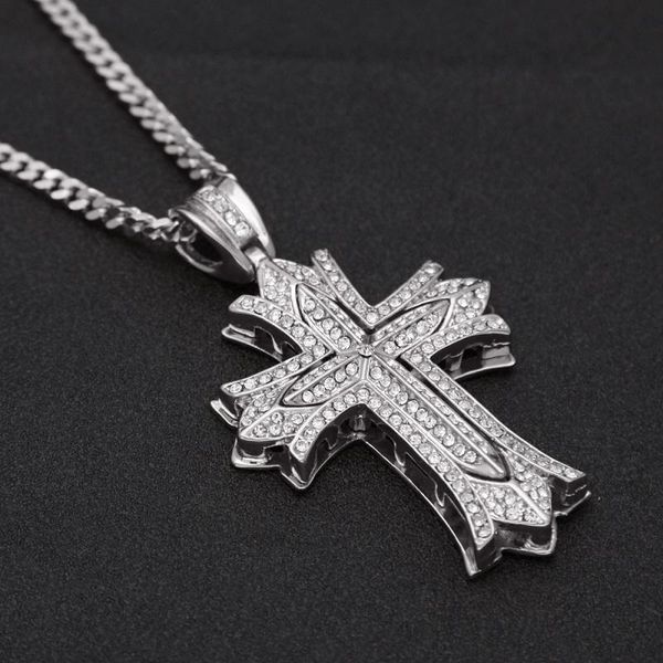 flower cross pendant necklace mens gold cuban link chain necklace iced out pendant hip hop jewelry, Silver
flower cross pendant necklace mens gold cuban link chain necklace iced out pendant hip hop jewelry, Silver