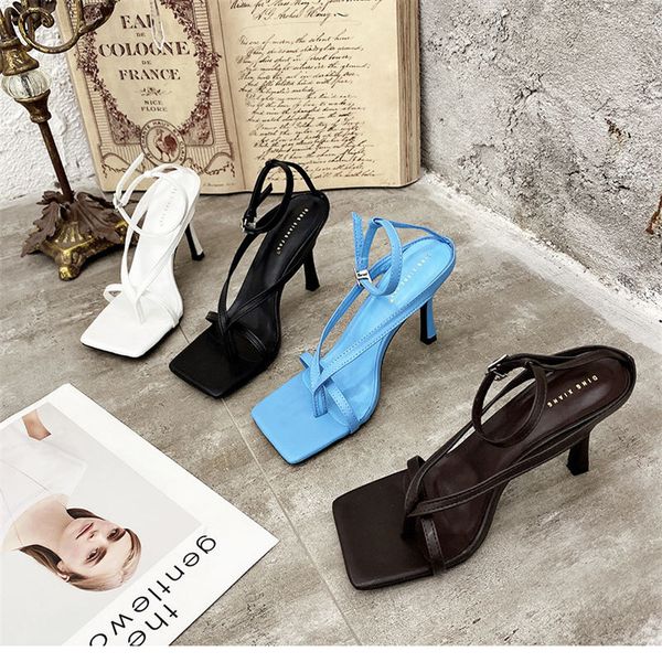 gladiator sandals high heels sandal shoes fashion brand strap flip flops thin high heel pumps square toe shoes, Black
gladiator sandals high heels sandal shoes fashion brand strap flip flops thin high heel pumps square toe shoes, Black