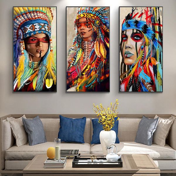 colorful american woman oil paintings print on canvas art posters and prints native woman abstract art pictures home wall decor
colorful american woman oil paintings print on canvas art posters and prints native woman abstract art pictures home wall decor