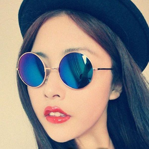 new fashion crown prince metal round frame sun colorful korean sunglasses men's and women's sun glasses, White;black
new fashion crown prince metal round frame sun colorful korean sunglasses men's and women's sun glasses, White;black