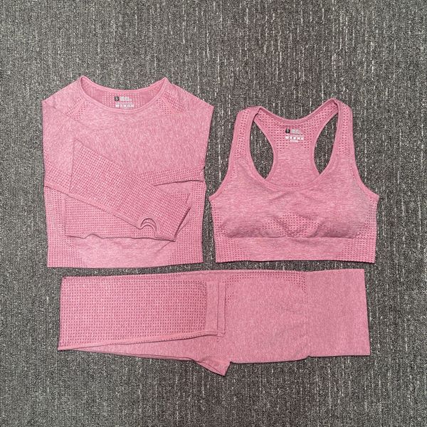sportswear cross-border fitness sports tight pants suit three-piece bra long-sleeved trousers bra seamless suit, Gray
sportswear cross-border fitness sports tight pants suit three-piece bra long-sleeved trousers bra seamless suit, Gray