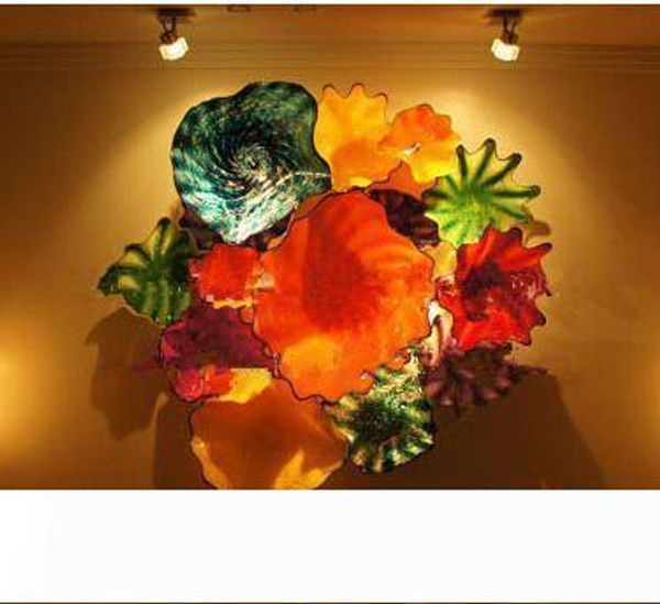 100% hand blown glass modern murano glass art hand blown wall decor flower glass plates
100% hand blown glass modern murano glass art hand blown wall decor flower glass plates