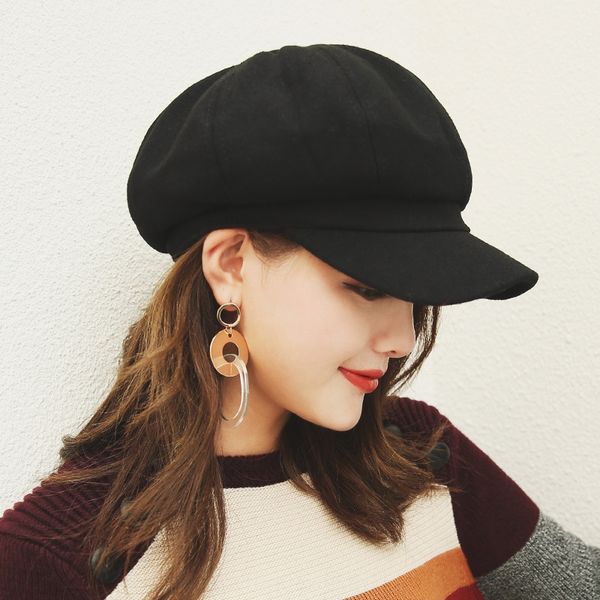 net red woolen beret beret cap octagonal cap casual all-match female duck tongue hat korean ins fashionable octagonal hat, Blue;gray
net red woolen beret beret cap octagonal cap casual all-match female duck tongue hat korean ins fashionable octagonal hat, Blue;gray