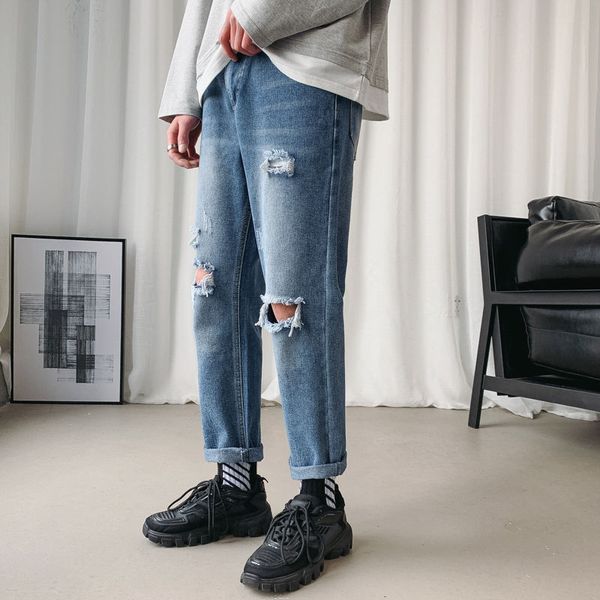 men's jeans blue ripped fashion casual retro straight men pants streetwear wild loose hip hop hole denim trousers mens
men's jeans blue ripped fashion casual retro straight men pants streetwear wild loose hip hop hole denim trousers mens
