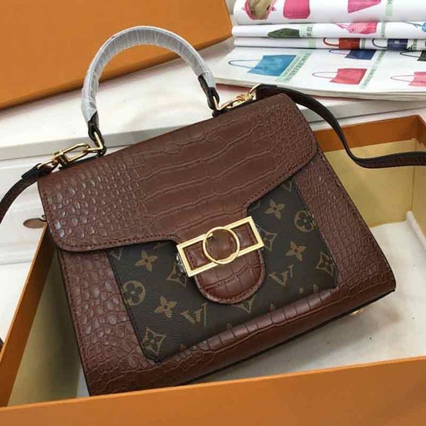 women's fashion vintage style bags cowhide crocodile pattern shoulder bag brown color messenger bag size 27cmx20cmx10cm, Black
women's fashion vintage style bags cowhide crocodile pattern shoulder bag brown color messenger bag size 27cmx20cmx10cm, Black