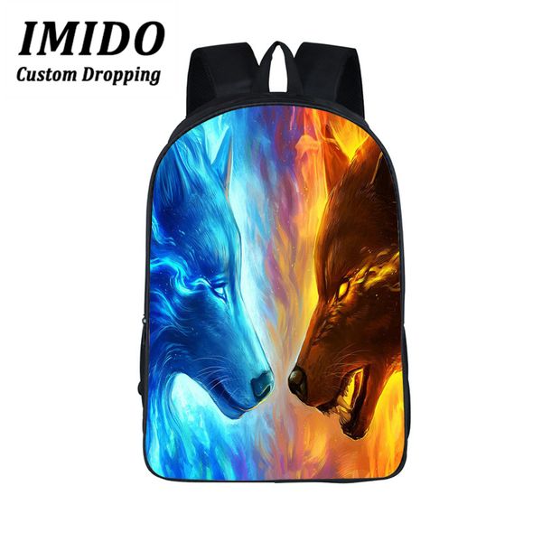 imido 3d school bags wolf / husky dog print men backpacks for kids women schoolbag teenager bagpack children book bags mochila
imido 3d school bags wolf / husky dog print men backpacks for kids women schoolbag teenager bagpack children book bags mochila