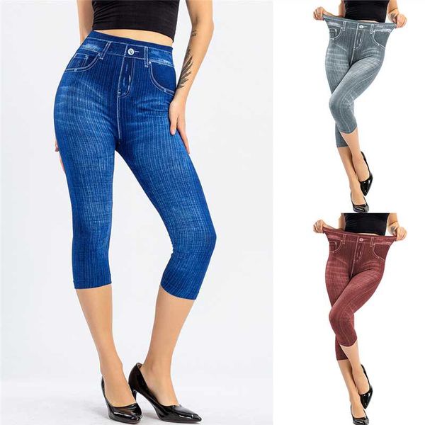лето женщины моды высокой талии тощие джинсы до колен denim капри брюки высокой талией узкие джинсы до колен джинсовые брюки, Blue
лето женщины моды высокой талии тощие джинсы до колен denim капри брюки высокой талией узкие джинсы до колен джинсовые брюки, Blue