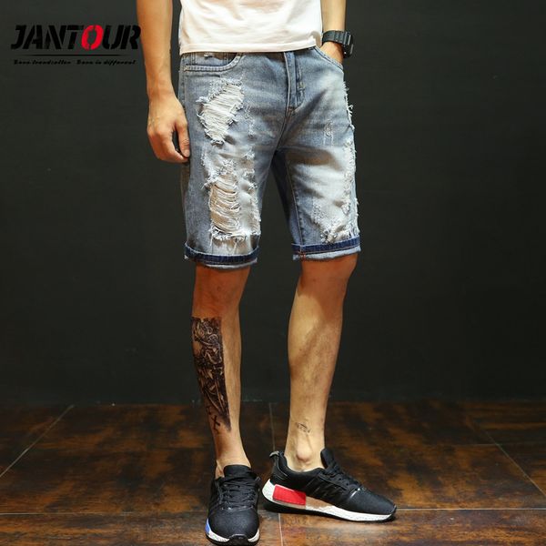 mens ripped hole denim short brand clothing bermuda cotton shorts men breathable jeans shorts male new fashion size 28-38, Blue
mens ripped hole denim short brand clothing bermuda cotton shorts men breathable jeans shorts male new fashion size 28-38, Blue