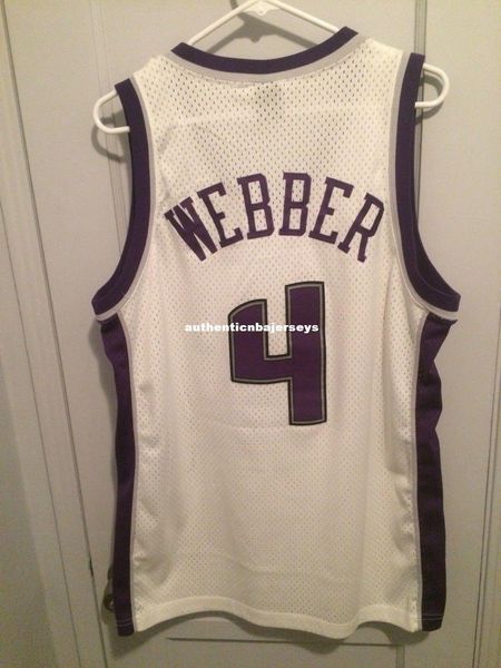wholesale chris webber #4 jersey nk men sewn fab 5 bibby t-shirt vest stitched basketball jerseys ncaa, Gray 
wholesale chris webber #4 jersey nk men sewn fab 5 bibby t-shirt vest stitched basketball jerseys ncaa, Gray