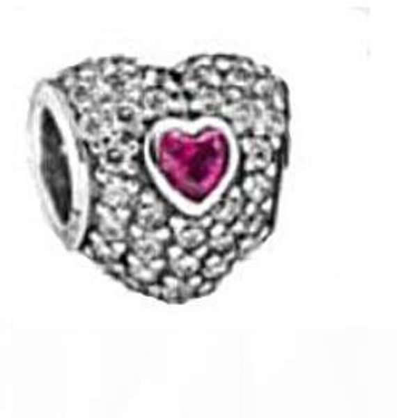 authentic 925 sterling silver pave triple heart bead with rose red crystal fits european pandora jewelry charm beads bracelets, Black
authentic 925 sterling silver pave triple heart bead with rose red crystal fits european pandora jewelry charm beads bracelets, Black