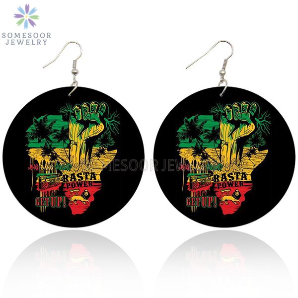 somesoor printed rasta power fist african wooden drop earrings black get up afro wood hiphop jewelry for women christmas gifts, Silver
somesoor printed rasta power fist african wooden drop earrings black get up afro wood hiphop jewelry for women christmas gifts, Silver