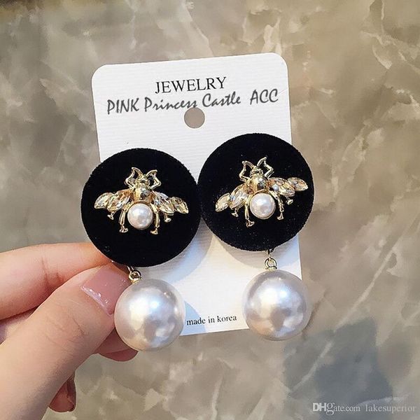 vintage bee dangle earring women girls insect bee pearl drop earring for gift party fashion jewelry accessories, Silver
vintage bee dangle earring women girls insect bee pearl drop earring for gift party fashion jewelry accessories, Silver