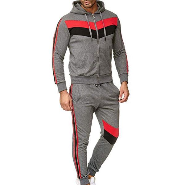 men's tracksuit set hip hop man jogging suit casual colorblock stripe sweat suits grey gym clothes autumn men sets sportswear, Gray
men's tracksuit set hip hop man jogging suit casual colorblock stripe sweat suits grey gym clothes autumn men sets sportswear, Gray