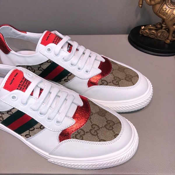 2019q summer leather printed color matching letters with sneakers, personalized trend men's shoes, original box packaging 38-4411, Black
2019q summer leather printed color matching letters with sneakers, personalized trend men's shoes, original box packaging 38-4411, Black