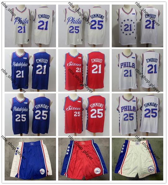 2020 mens throwback joel 21 embiid ben 25 simmons hardwood philadelphia nba classics 76ers basketball jersey basketball shorts, Black;red
2020 mens throwback joel 21 embiid ben 25 simmons hardwood philadelphia nba classics 76ers basketball jersey basketball shorts, Black;red