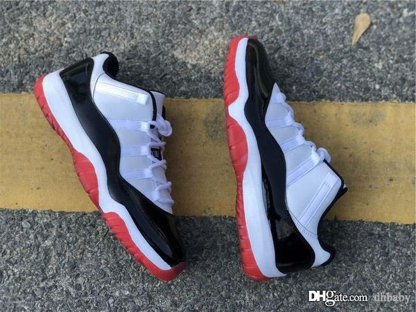 air authentic 11 low white bred man basketball shoes 11s men black true red retro athletic sneakers with original box av2187-160
air authentic 11 low white bred man basketball shoes 11s men black true red retro athletic sneakers with original box av2187-160