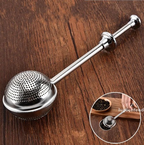 stainless steel tea strainer convenient ball shaped push style tea infuser teaspoon mesh herb strainer ing
stainless steel tea strainer convenient ball shaped push style tea infuser teaspoon mesh herb strainer ing