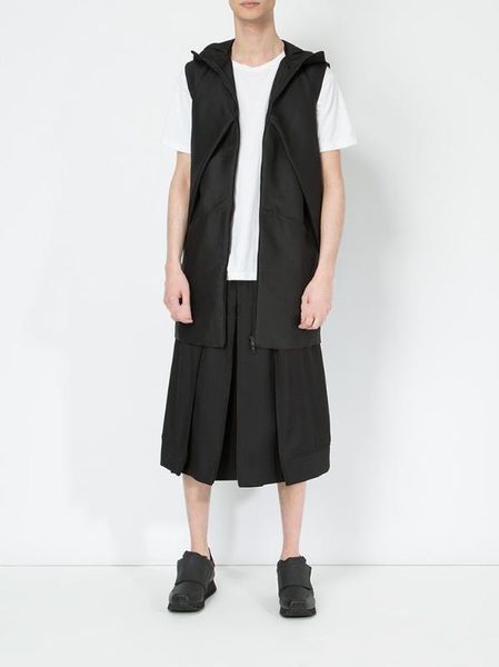 men's clothing hair stylist fashion handmade zipper design multi-layer culottes wide leg pants plus size costumes, White;black
men's clothing hair stylist fashion handmade zipper design multi-layer culottes wide leg pants plus size costumes, White;black