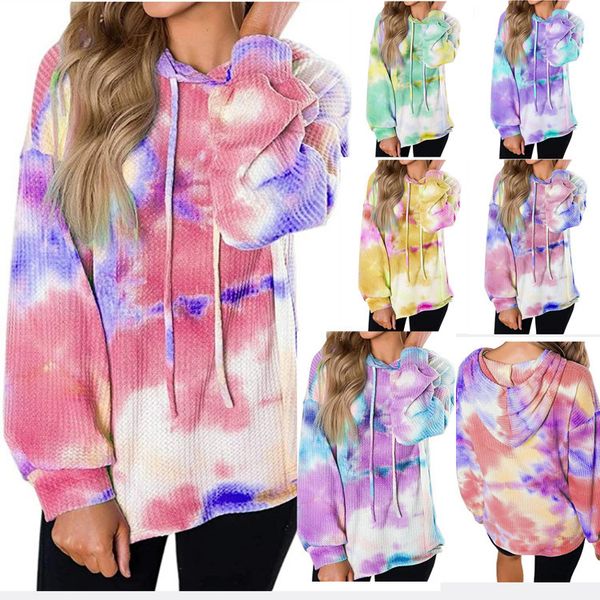 hoodie women waffle long sleeve tie dye sweatshirt for autumn winter red green pink hoodie fashion thin moletom, Black
hoodie women waffle long sleeve tie dye sweatshirt for autumn winter red green pink hoodie fashion thin moletom, Black