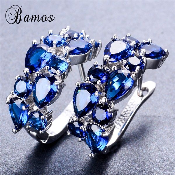 bamos bohemian pink/white/blue/red/green earrings luxury white gold zircon hoop earrings for women gifts, Golden;silver
bamos bohemian pink/white/blue/red/green earrings luxury white gold zircon hoop earrings for women gifts, Golden;silver