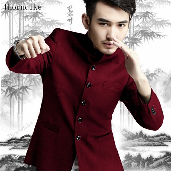 thorndike 2020 chinese kongfu style stand collar burgundy suit male wedding groom slim fit blazer set tuxedo(jacket+pant, White;black
thorndike 2020 chinese kongfu style stand collar burgundy suit male wedding groom slim fit blazer set tuxedo(jacket+pant, White;black