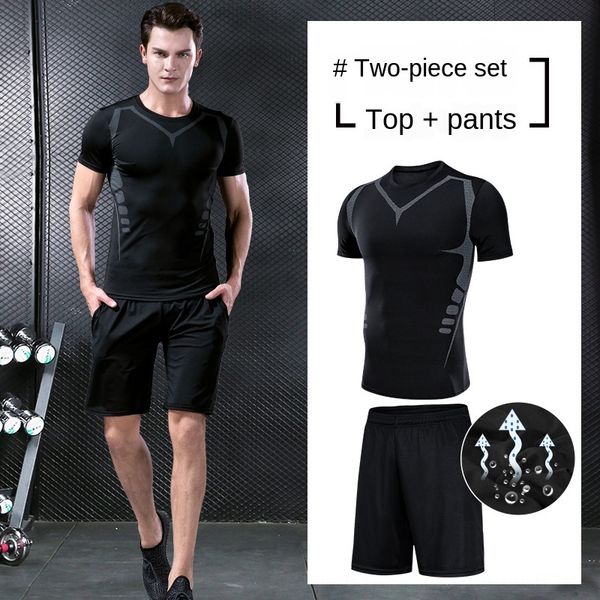 cl3cq sports suit men's gym summer quick-drying leisure fitness running shorts basketball ice silk loose two-piece set basketball cloth, Black
cl3cq sports suit men's gym summer quick-drying leisure fitness running shorts basketball ice silk loose two-piece set basketball cloth, Black