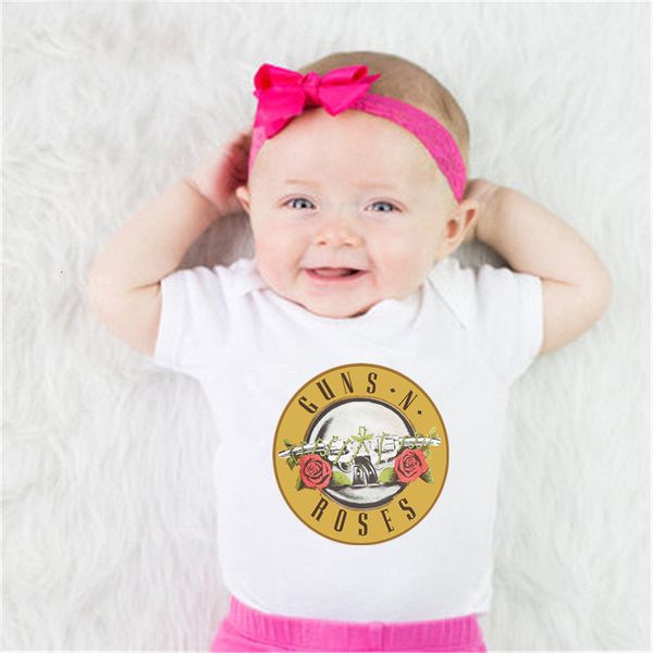 2019 summer newborn baby girls boys rompers short sleeve guns n roses printed newborn baby clothes jumpsuit white soft cotton, Blue 
2019 summer newborn baby girls boys rompers short sleeve guns n roses printed newborn baby clothes jumpsuit white soft cotton, Blue
