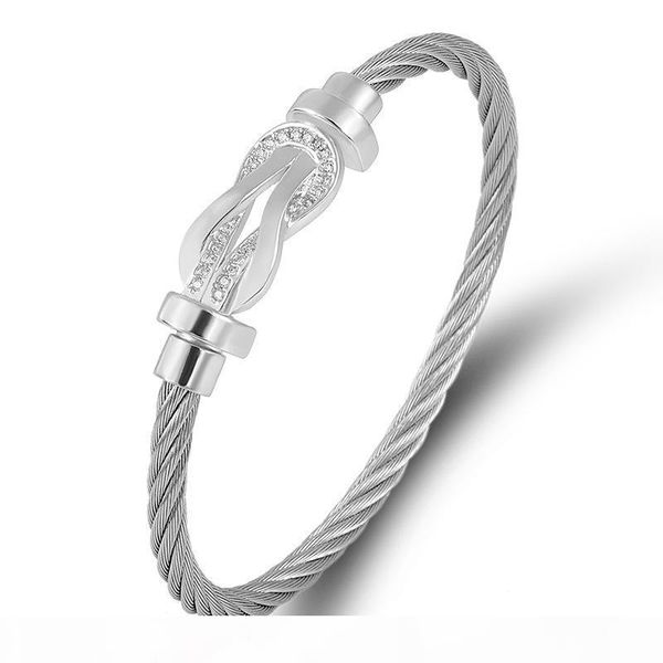 designer stainless steel jewelry brand bracelets bangles magnet buckle cable wire men women u shape horse bracelet bijoux, Black
designer stainless steel jewelry brand bracelets bangles magnet buckle cable wire men women u shape horse bracelet bijoux, Black