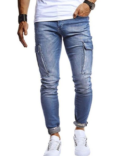 mens jeans denim pocket pants autumn thin slim regular fit straight pencil jeans elastic stretch male casual sports, Blue
mens jeans denim pocket pants autumn thin slim regular fit straight pencil jeans elastic stretch male casual sports, Blue