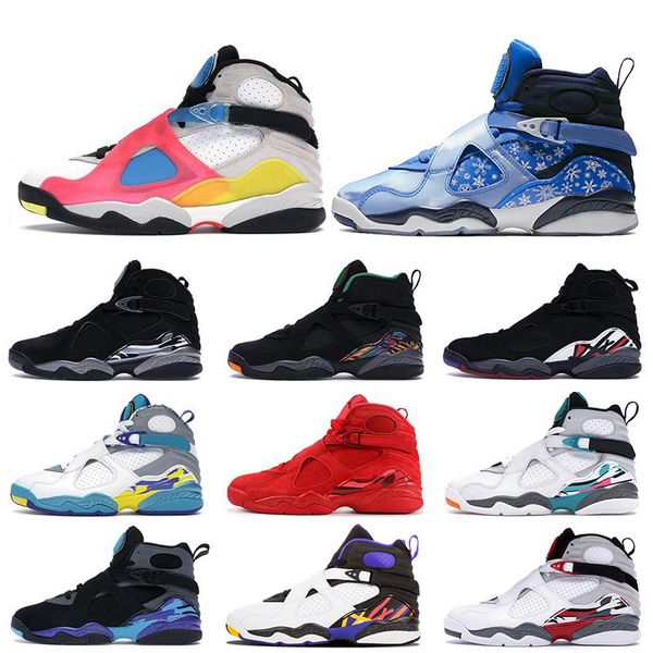 2020 new 8 8s mens basketball shoes multi color snowflake aqua south beach three peat tinker chrome playoffs se trainers sports sneakers, White;red
2020 new 8 8s mens basketball shoes multi color snowflake aqua south beach three peat tinker chrome playoffs se trainers sports sneakers, White;red