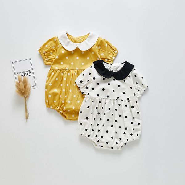 summer baby clothing dot baby girls one piece peter pan collar baby jumpsuits, Blue
summer baby clothing dot baby girls one piece peter pan collar baby jumpsuits, Blue