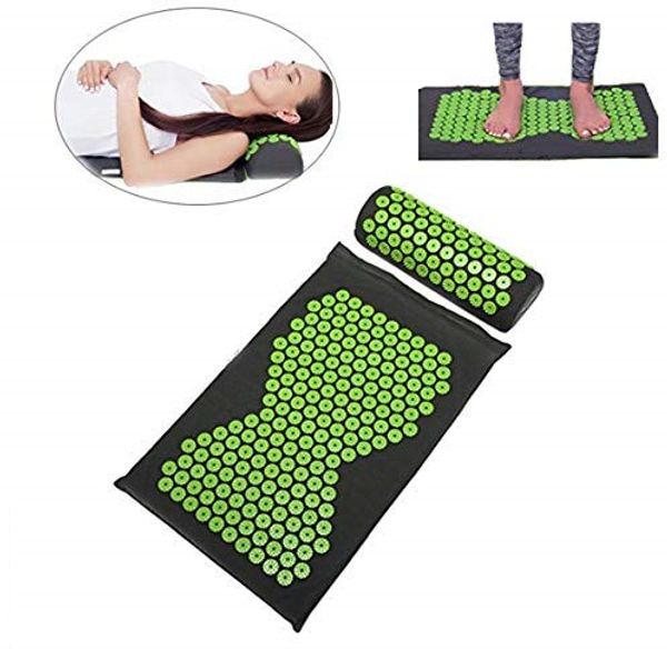 acupressure massage set spiky massage pad+pillow yoga mat cushion (appro.67*42cm) back neck stress relief therapy
acupressure massage set spiky massage pad+pillow yoga mat cushion (appro.67*42cm) back neck stress relief therapy