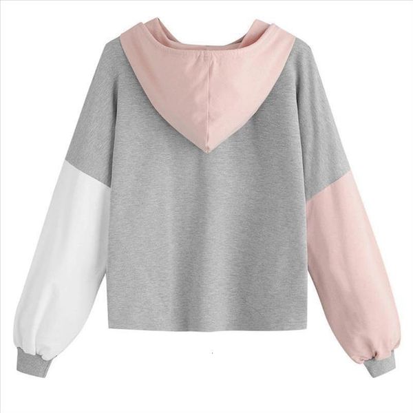 womens autumn blouse long sleeve patchwork blouses drawstring sweatshirt hooded pullover blouse girl ladies 801, White
womens autumn blouse long sleeve patchwork blouses drawstring sweatshirt hooded pullover blouse girl ladies 801, White