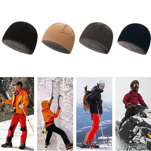 cycling caps & masks winter solid color soft warm watch cap polar fleece thickened army beanie hat outdoor windproof accessories, Black
cycling caps & masks winter solid color soft warm watch cap polar fleece thickened army beanie hat outdoor windproof accessories, Black