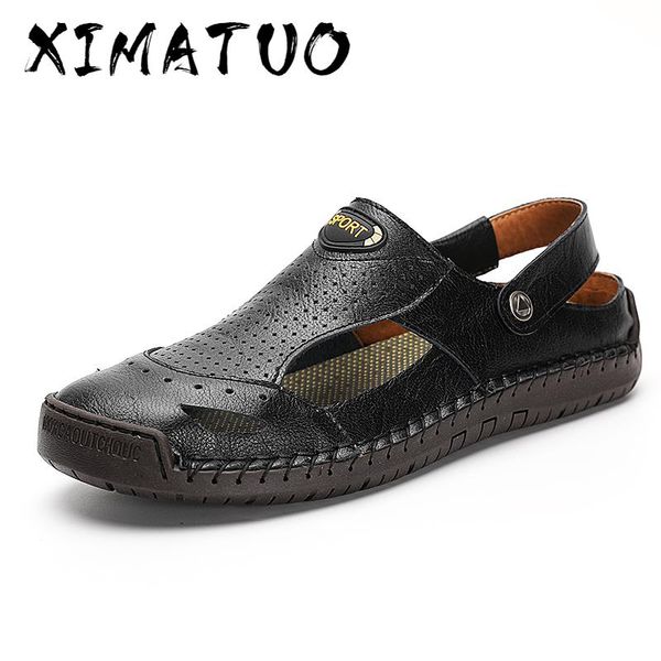 new summer mens genuine leather sandals man beach sandals hollow out roman male outdoor sneakers water shoes big size, Black
new summer mens genuine leather sandals man beach sandals hollow out roman male outdoor sneakers water shoes big size, Black