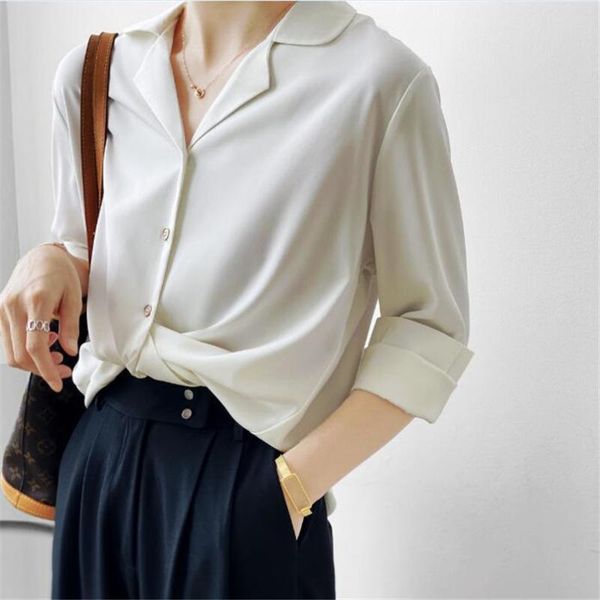 women's blouses & shirts 2021 autumn women white shirt female blouse long sleeve casual turn-down collar style loose
women's blouses & shirts 2021 autumn women white shirt female blouse long sleeve casual turn-down collar style loose