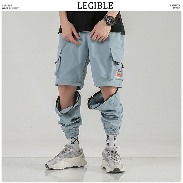 legible korean hip hop spring joggers pants detachable zip for short pants 2020 streetwear man baggy cargo 3 colors, Black
legible korean hip hop spring joggers pants detachable zip for short pants 2020 streetwear man baggy cargo 3 colors, Black
