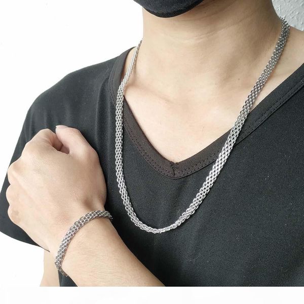 tl мужчины браслет и ожерелье 14k gold цепи проектировщик цепи hip hop ювелирные изделия из нержавеющей стали не просто исчезать 2 штуки 5%, Silver
tl мужчины браслет и ожерелье 14k gold цепи проектировщик цепи hip hop ювелирные изделия из нержавеющей стали не просто исчезать 2 штуки 5%, Silver