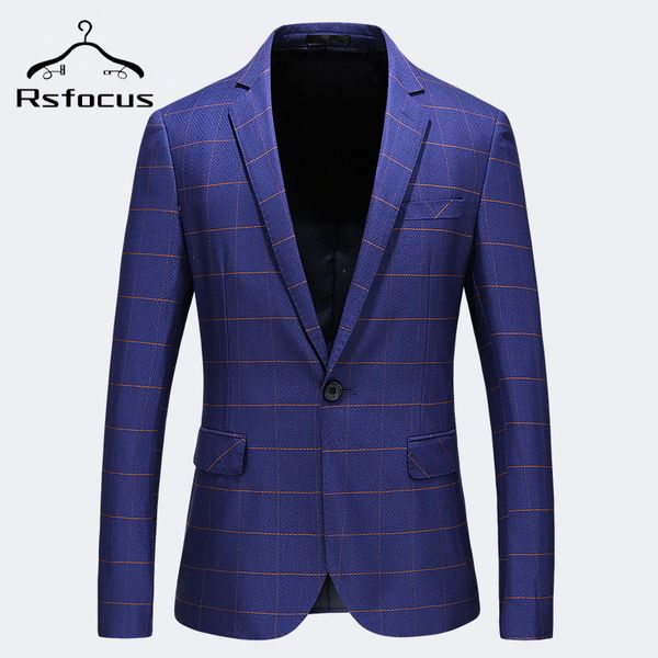 men's suits & blazers rsfocus blue plaid blazer men 2021 stylish mens casual check costume homme mariage single button one split xz024, White;black
men's suits & blazers rsfocus blue plaid blazer men 2021 stylish mens casual check costume homme mariage single button one split xz024, White;black
