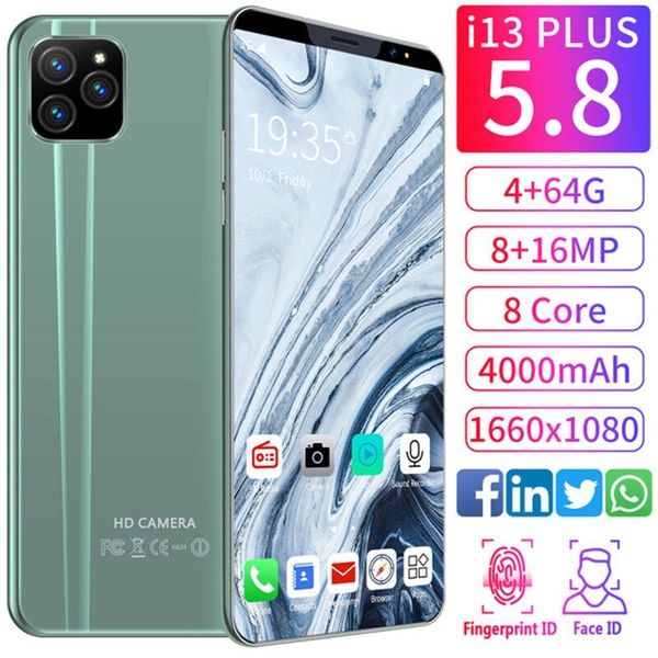 cross-border explosive mobile phone i13 android 3g smartphone 5.8 inch 512+4g low-cost wholesale factory direct sales
cross-border explosive mobile phone i13 android 3g smartphone 5.8 inch 512+4g low-cost wholesale factory direct sales