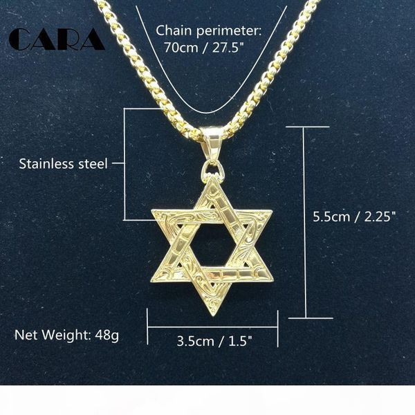 hip hop necklace men's six-pointed jewish star of david pendant necklace stainless steel gold 3mm 27'' rolo chai, Silver
hip hop necklace men's six-pointed jewish star of david pendant necklace stainless steel gold 3mm 27'' rolo chai, Silver