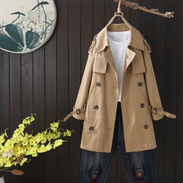 women trench 2020 new autumn casual trench coat turn down collar oversize double breasted vintage cloak overcoats windbreaker, Tan;black
women trench 2020 new autumn casual trench coat turn down collar oversize double breasted vintage cloak overcoats windbreaker, Tan;black