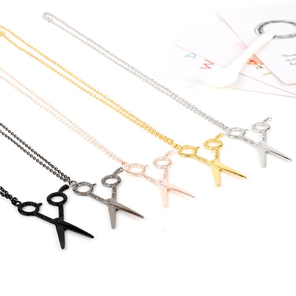 fashion hiphop jewelry barber hair dresser scissors shear stainless steel punk pendant necklaces men women choker colar, Silver
fashion hiphop jewelry barber hair dresser scissors shear stainless steel punk pendant necklaces men women choker colar, Silver